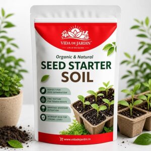 Organic & Natural Seed Starter Soil, Perfect for Seed Germination, Fine Texture for Tender Roots, Nutrient Rich