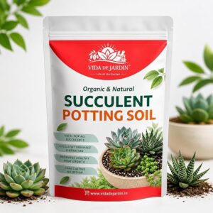 Organic & Natural Succulent Potting Soil, Powder Form, Excellent Drainage, Promotes Healthy Root Growth