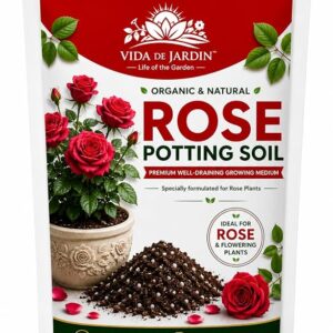 Rose Potting Soil Mix | Premium Ready-to-Use Potting Mix for Rose Plants | Well-Draining Soil with Cocopeat, Vermicompost & Organic Nutrients