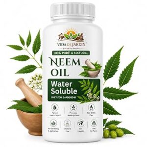 Neem Oil for Plants Water Soluble Cold Pressed Plant Nutrient and Leaf Shine Support for Garden Plants