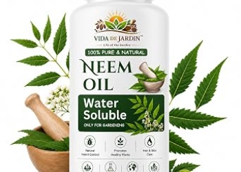 Neem Oil for Plants Water Soluble Cold Pressed Plant Nutrient and Leaf Shine Support for Garden Plants
