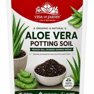 Aloe Vera Potting Soil Mix | Premium Ready-to-Use Fast Draining Potting Soil for Aloe Vera Plants | Organic Soil Blend with Natural Nutrients
