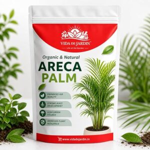Organic & Natural Areca Palm Plant Food, Enhances Air Quality, Strong Root Development, Lush Green Foliage