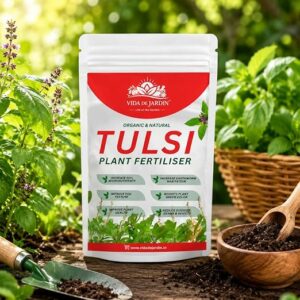 Organic Fertilizer for Tulsi Plant | Plant Food for Holy Basil | Improves Soil Health, Root Growth & Leaf Development | Suitable for Indoor, Outdoor & Terrace Gardens