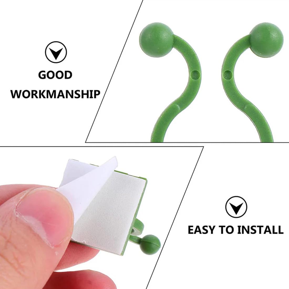 Plant Climbing Wall Clips, Self Adhesive Support for Money Plant, Creepers and Climbers | Plant Clips for Climbers Plant Wall Clips Plant Support - Image 2