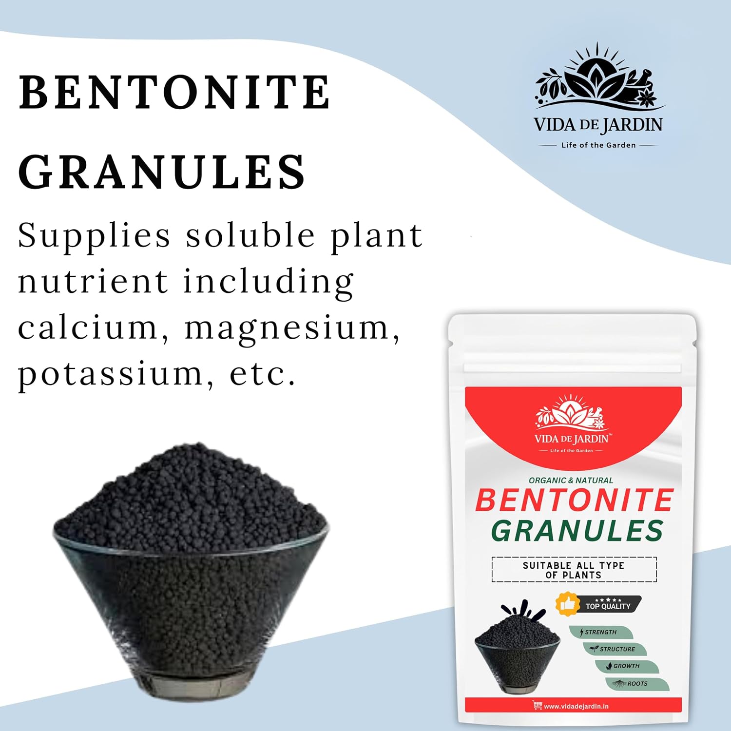 Organic and Natural Bentonite Granules, Suitable for All Type of Plants - Image 5